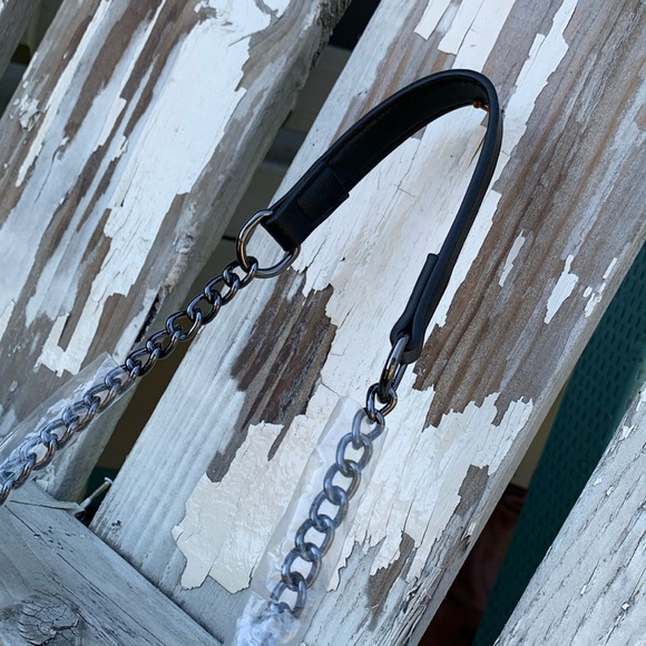 Kurt Geiger handbag crossbody metallic stripes black - Picture 9 of 16